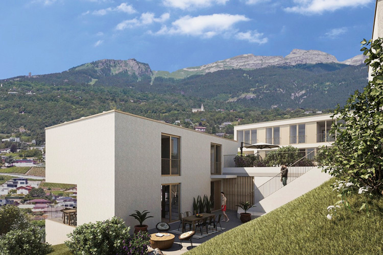 exoarq-promotion-immeuble-rendu-image-3d-photo-realistevente-client-suisse Exoarq-facade-maison-valais-rendu-projet-architecte-promotion-vente